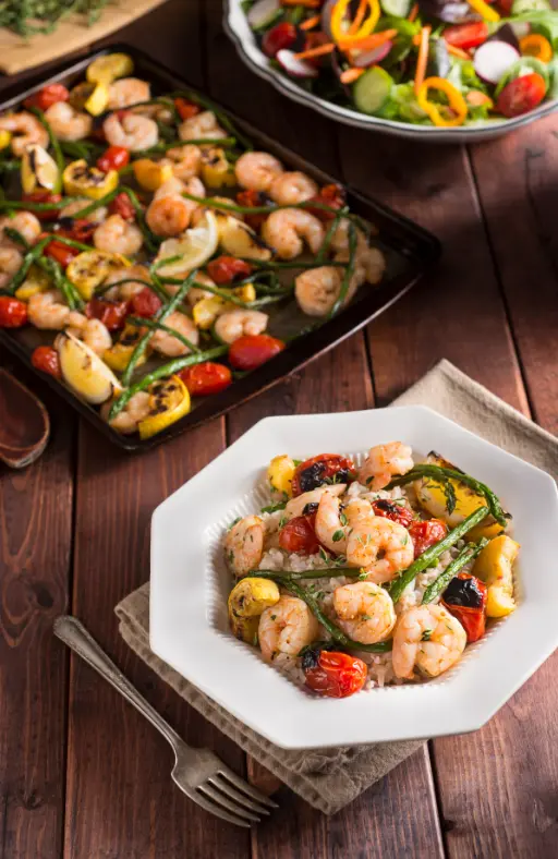 Sheet Pan Shrimp with Broccolini 