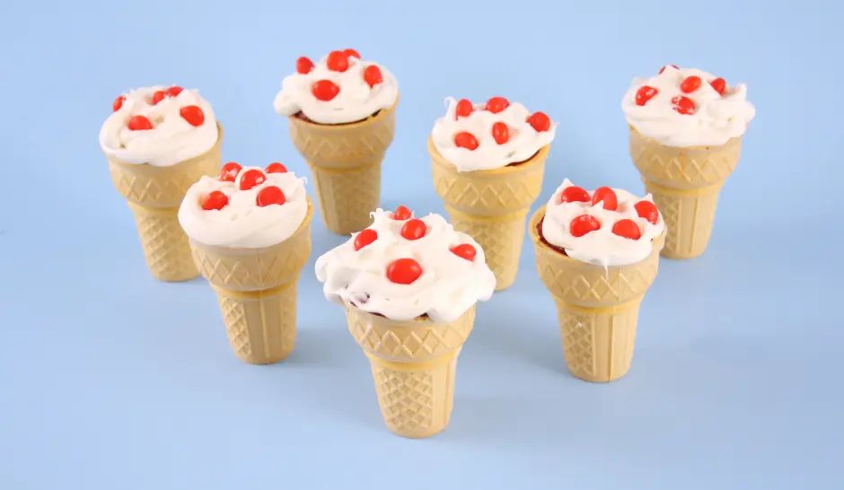 Ice Cream Cone Cupcakes