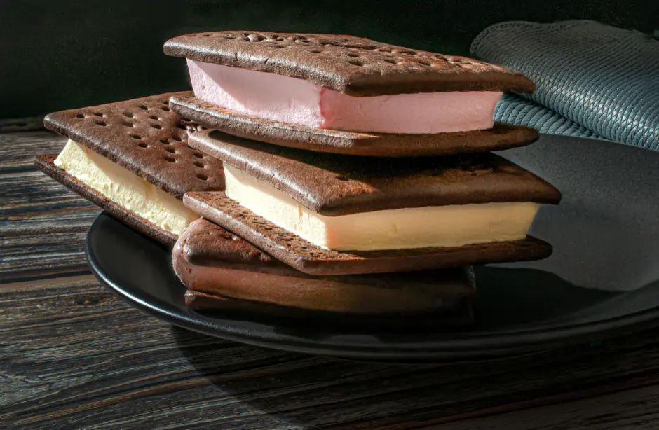 Neapolitan Ice Cream Sandwiches