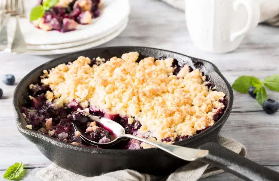 TRIPLE BERRY COBBLER